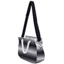 Geometrical blocks, rhombus black and white pattern Rope Handles Shoulder Strap Bag View1