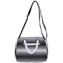 Geometrical blocks, rhombus black and white pattern Rope Handles Shoulder Strap Bag View3