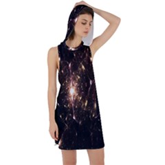 Glowing Sparks Racer Back Hoodie Dress by Sparkle