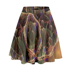 Fractal Geometry High Waist Skirt by Sparkle