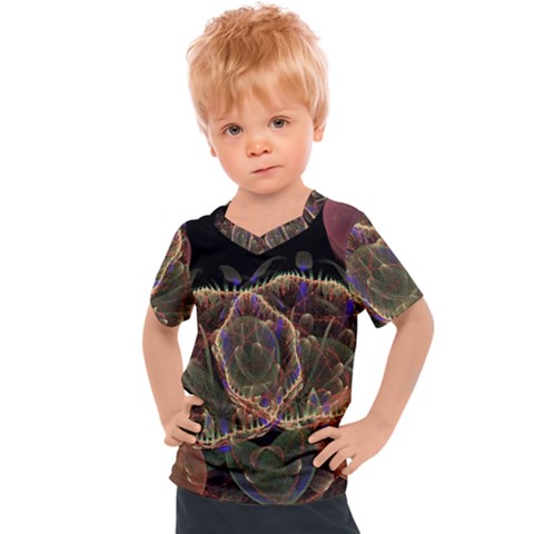 Fractal Geometry Kids  Sports Tee by Sparkle