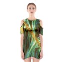 Abstract Illusion Shoulder Cutout One Piece Dress View1