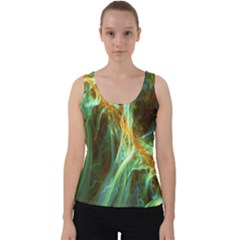 Abstract Illusion Velvet Tank Top by Sparkle