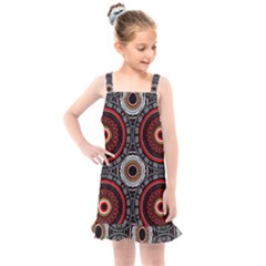 Tribal Aztec Mandala Art Kids  Overall Dress by tmsartbazaar