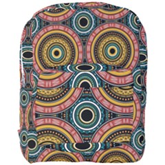 Aztec Multicolor Mandala Full Print Backpack by tmsartbazaar