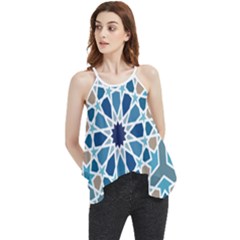 Arabic Geometric Design Pattern  Flowy Camisole Tank Top by LoolyElzayat