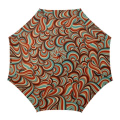 Psychedelic Swirls Golf Umbrellas by Filthyphil