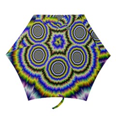 Psychedelic Blackhole Mini Folding Umbrellas by Filthyphil