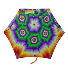 Psychedelic Trance Mini Folding Umbrellas by Filthyphil