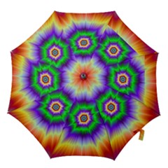 Psychedelic Trance Hook Handle Umbrellas (small) by Filthyphil