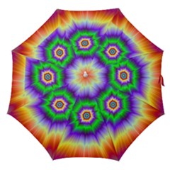 Psychedelic Explosion Straight Umbrellas by Filthyphil