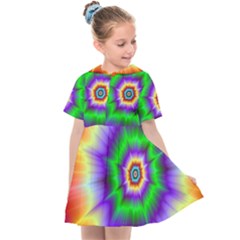 Psychedelic Explosion Kids  Sailor Dress by Filthyphil