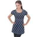 Anchors  Puff Sleeve Tunic Top View1