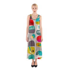 Scandinavian Balancing Act Sleeveless Maxi Dress by andStretch