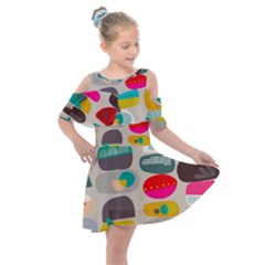 Scandinavian Balancing Act Kids  Shoulder Cutout Chiffon Dress by andStretch