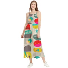 Scandinavian Balancing Act Boho Sleeveless Summer Dress by andStretch