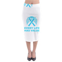 Child Abuse Prevention Support  Midi Pencil Skirt by artjunkie