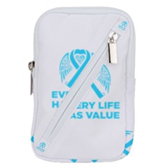 Child Abuse Prevention Support  Belt Pouch Bag (large) by artjunkie