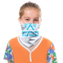 Child Abuse Prevention Support  Face Covering Bandana (kids) by artjunkie