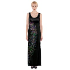 Galaxy Space Thigh Split Maxi Dress by Sabelacarlos