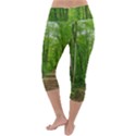 In the forest the fullness of spring, green, Lightweight Velour Capri Yoga Leggings View4