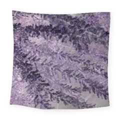 Flowers Branches Purple Square Tapestry (large) by DinkovaArt