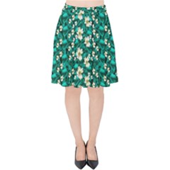 Cherry Blossom Forest Of Peace And Love Sakura Velvet High Waist Skirt by pepitasart