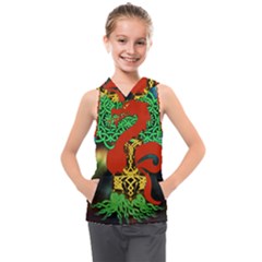 Ragnarok Dragon Monster Kids  Sleeveless Hoodie by HermanTelo