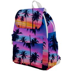 Sunset Palms Top Flap Backpack by goljakoff