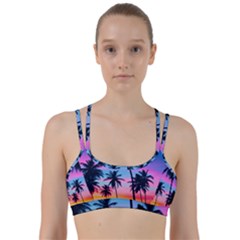 Sunset Palms Line Them Up Sports Bra by goljakoff