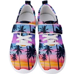 Sunset Palms Men s Velcro Strap Shoes by goljakoff