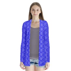 Blue-monday Drape Collar Cardigan by roseblue