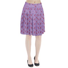 Tropical Flower Forest Of Ornate Colors Pleated Skirt by pepitasart