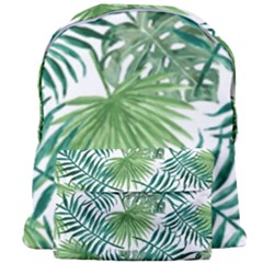 Green Tropical Leaves Giant Full Print Backpack by goljakoff