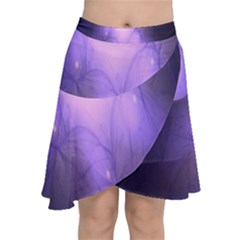 Violet Spark Chiffon Wrap Front Skirt by Sparkle