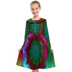 Rainbow Waves Kids  Midi Sailor Dress by Sparkle