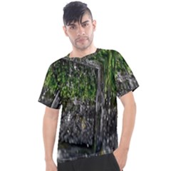 Green Glitter Squre Men s Sport Top by Sparkle