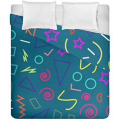 Memphis  Duvet Cover Double Side (california King Size) by Sobalvarro