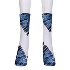 Blue Banana Leaves Men s Crew Socks by goljakoff