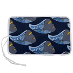 Queen Fish Doodle Art Pen Storage Case (s) by tmsartbazaar