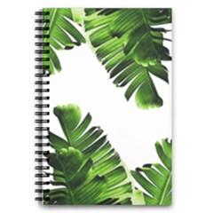 Green Banana Leaves 5 5  X 8 5  Notebook by goljakoff