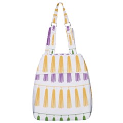 Tassels Tassel Bunting Banner Center Zip Backpack by HermanTelo