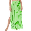 Electric Lime Maxi Chiffon Tie-Up Sarong View1