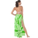 Electric Lime Maxi Chiffon Tie-Up Sarong View2