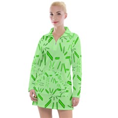 Electric Lime Women s Long Sleeve Casual Dress by Janetaudreywilson