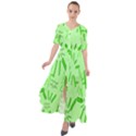 Electric Lime Waist Tie Boho Maxi Dress View1