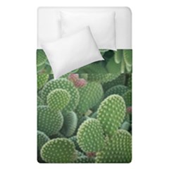 Green Cactus Duvet Cover Double Side (single Size) by Sparkle