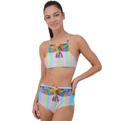 Rainbow Bird High Waist Tankini Set by Sparkle