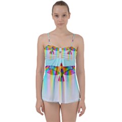 Rainbow Bird Babydoll Tankini Set by Sparkle