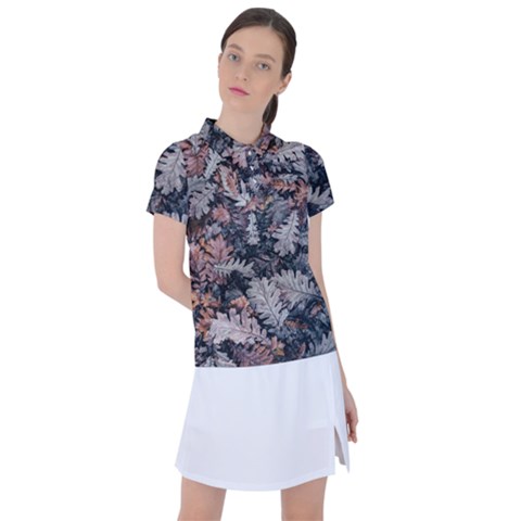 Autumn Leafs Women s Polo Tee by Sparkle